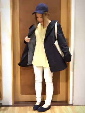 「3can4on（サンカンシオン）のアイテム（ジャケット/アウター）」を使った、Uさん（レディース・155cm）の冬コーディネート
