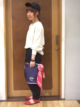 「3can4on（サンカンシオン）のアイテム（財布/小物）」を使った、Uさん（レディース・155cm）の春コーディネート