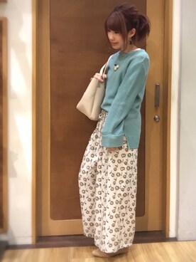 「3can4on（サンカンシオン）のアイテム（アンサンブル）」を使った、Uさん（レディース・155cm）の春コーディネート