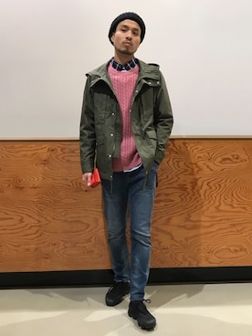 「アイテム（財布）」を使った、peacockさん（メンズ・172cm）の冬コーディネート