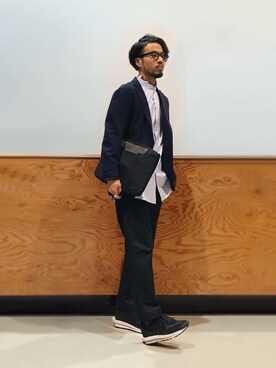 「ダンボール素材」｜「アイテム（ジャケット/アウター）」を使った、peacockさん（メンズ・172cm）の春コーディネート