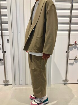 「JOINT WORKS（ジョイントワークス）のアイテム（テーラードジャケット）」を使った、TAKESHIさん（メンズ・178cm）の春コーディネート