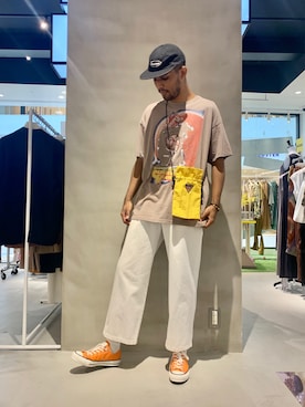 「JOINT WORKS（ジョイントワークス）のアイテム（トップス）」を使った、TAKESHIさん（メンズ・178cm）の夏コーディネート