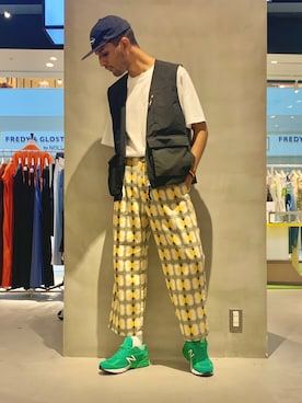 「フィッシングベスト」｜TAKESHIさん（メンズ・178cm）の夏コーディネート