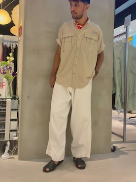 「コロンビア」｜「アイテム（その他）」を使った、TAKESHIさん（メンズ・178cm）の夏コーディネート