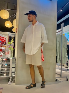 「JOINT WORKS（ジョイントワークス）のアイテム」を使った、TAKESHIさん（メンズ・178cm）の夏コーディネート