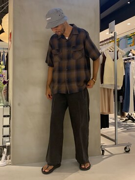 「SUPERTHANKS」｜「アイテム（その他）」を使った、TAKESHIさん（メンズ・178cm）の夏コーディネート