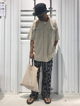 「コロンビア」｜「アイテム（その他）」を使った、TAKESHIさん（メンズ・178cm）の夏コーディネート