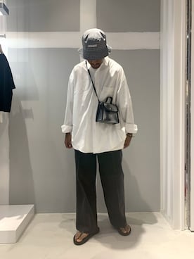 「JOINT WORKS（ジョイントワークス）のアイテム（帽子）」を使った、TAKESHIさん（メンズ・178cm）の夏コーディネート