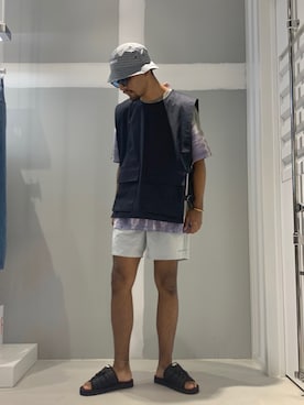 「JOINT WORKS（ジョイントワークス）のアイテム」を使った、TAKESHIさん（メンズ・178cm）の夏コーディネート