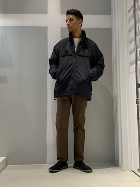 「JOINT WORKS（ジョイントワークス）のアイテム（ジャケット/アウター）」を使った、TAKESHIさん（メンズ・178cm）の冬コーディネート