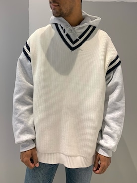 「JOINT WORKS（ジョイントワークス）のアイテム（トップス）」を使った、TAKESHIさん（メンズ・178cm）の冬コーディネート