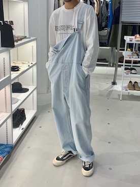 「JOINT WORKS（ジョイントワークス）のアイテム（オールインワン・サロペット）」を使った、TAKESHIさん（メンズ・178cm）の冬コーディネート