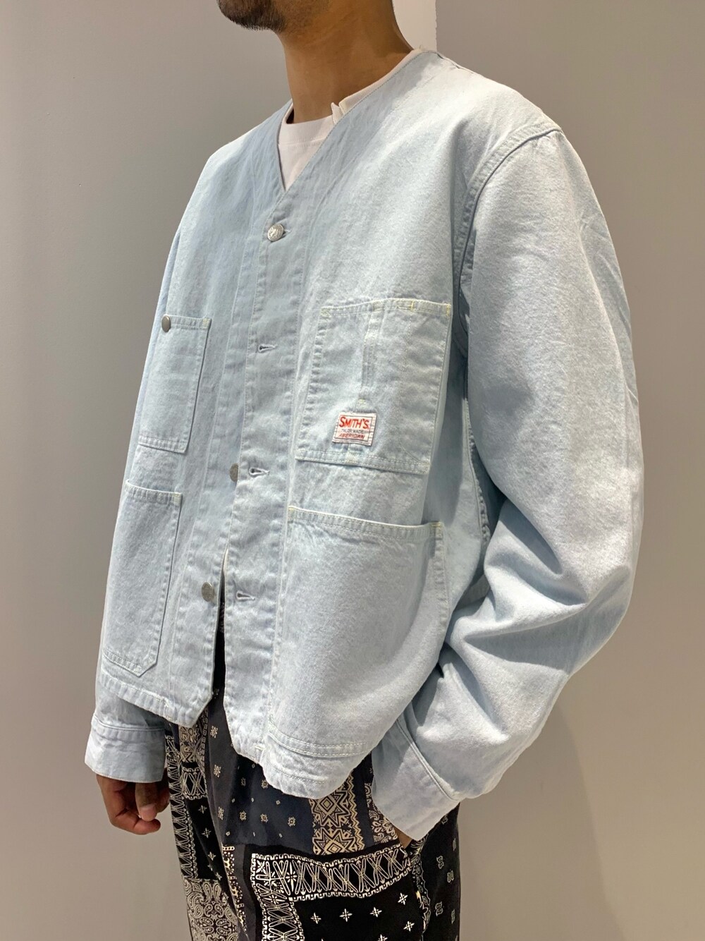 「ららぽーとTOKYO-BAY、ジョイントワークス、jointworks、セレクトショップ、smith's、大人カジュアル、ビッグシルエット、ストリート、お洒落さんとつながりたい、カジュアル」｜「JOINT WORKSのアイテム（ジャケット/アウター、ブルー系）」を使った、TAKESHIさん（メンズ・178cm）の冬コーディネートの1枚目の写真