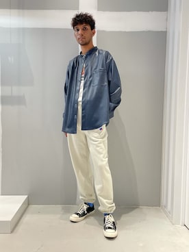 「JOINT WORKS（ジョイントワークス）のアイテム（シャツ/ブラウス）」を使った、TAKESHIさん（メンズ・178cm）の冬コーディネート