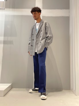 「JOINT WORKS（ジョイントワークス）のアイテム（パンツ）」を使った、TAKESHIさん（メンズ・178cm）の春コーディネート