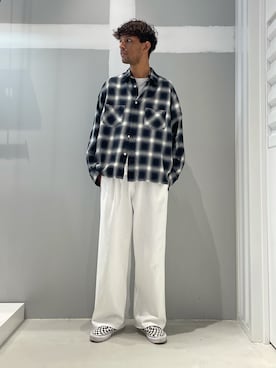 「JOINT WORKS（ジョイントワークス）のアイテム（トップス）」を使った、TAKESHIさん（メンズ・178cm）の春コーディネート
