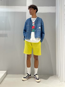 「JOINT WORKS（ジョイントワークス）のアイテム（パンツ）」を使った、TAKESHIさん（メンズ・178cm）の春コーディネート
