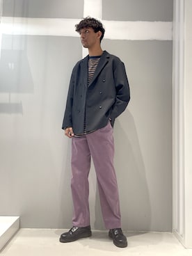 「JOINT WORKS（ジョイントワークス）のアイテム（パンツ）」を使った、TAKESHIさん（メンズ・178cm）の春コーディネート