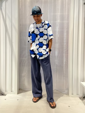 「JOINT WORKS（ジョイントワークス）のアイテム（パンツ）」を使った、TAKESHIさん（メンズ・178cm）の夏コーディネート