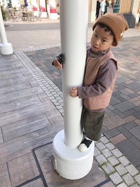 「秋のブラウンスタイル」｜「アイテム（その他）」を使った、h39さん（キッズ・110cm）の秋コーディネート