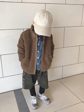 「もこもこ」｜h39さん（キッズ・110cm）の秋コーディネート