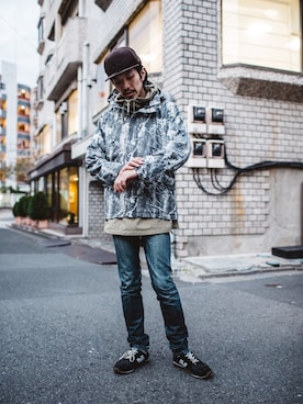 「KSUBI（スビ）のアイテム」を使った、usubaneさん（メンズ・178cm）の秋コーディネート