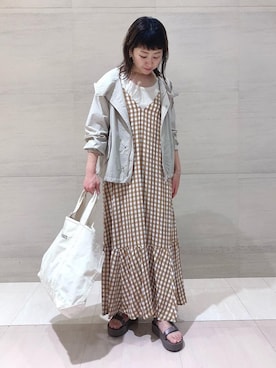 水谷　莉沙さん（レディース・162cm）の春コーディネート