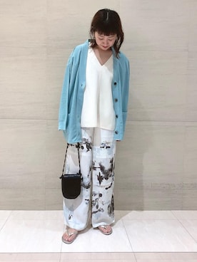 水谷　莉沙さん（レディース・162cm）の春コーディネート