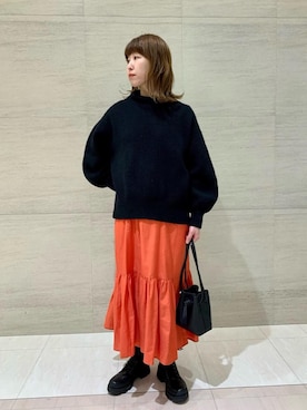 水谷　莉沙さん（レディース・162cm）の冬コーディネート