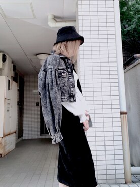 「秋のマイ旬スタイル」｜「アイテム（デニムジャケット）」を使った、uraraさん（レディース・151cm）の秋コーディネート