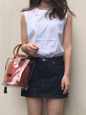 「Beau're（ヴュレ）のアイテム」を使った、m i n a m iさん（レディース・149cm）の夏コーディネート