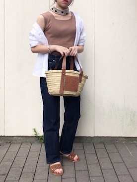 「DHOLIC（ディーホリック）のアイテム（財布/小物）」を使った、m i n a m iさん（レディース・149cm）の夏コーディネート
