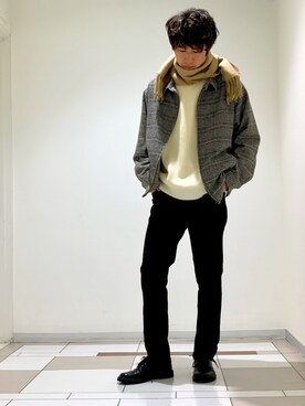 「Right-on（ライトオン）のアイテム（その他アウター）」を使った、ときおさん（メンズ・180cm）の冬コーディネート
