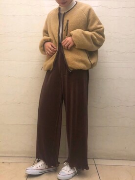 「Ifuru（イフル）のアイテム（ジャケット/アウター）」を使った、Ifuru_officialさん（レディース・160cm）の秋コーディネート