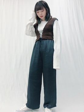 「Ifuru（イフル）のアイテム」を使った、Ifuru_officialさん（レディース・160cm）の秋コーディネート