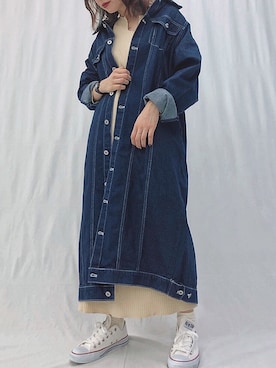 「Ifuru（イフル）のアイテム（ジャケット/アウター）」を使った、Ifuru_officialさん（レディース・160cm）の秋コーディネート