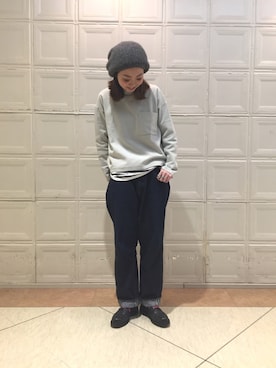 「Paraboot」｜「アイテム（ブーツ）」を使った、sawaaaさん（レディース・157cm）の冬コーディネート