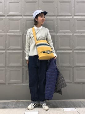 「HAVERSACK」｜「アイテム（パンツ）」を使った、sawaaaさん（レディース・157cm）の春コーディネート