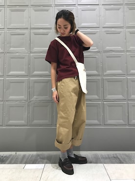 「Paraboot」｜「アイテム（アクセサリー）」を使った、sawaaaさん（レディース・157cm）の春コーディネート