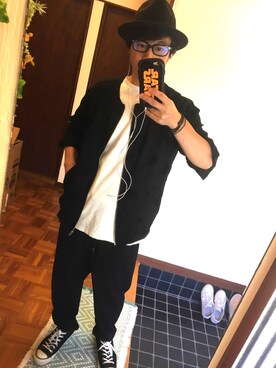 「lot holon（ロットホロン）のアイテム（スラックス）」を使った、tommyさん（メンズ・167cm）の秋コーディネート