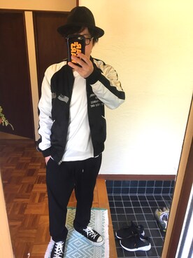 「lot holon（ロットホロン）のアイテム（スラックス）」を使った、tommyさん（メンズ・167cm）の秋コーディネート