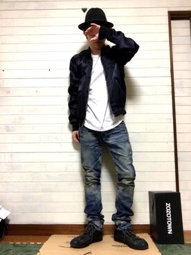 「wjk（ダヴルジェイケイ）のアイテム（ジャケット/アウター）」を使った、tommyさん（メンズ・167cm）の秋コーディネート
