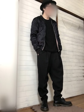 「wjk（ダヴルジェイケイ）のアイテム（ジャケット/アウター）」を使った、tommyさん（メンズ・167cm）の冬コーディネート