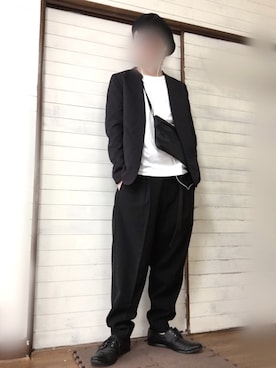 「ベレー帽推奨委員会」｜「アイテム（スラックス）」を使った、tommyさん（メンズ・167cm）の春コーディネート