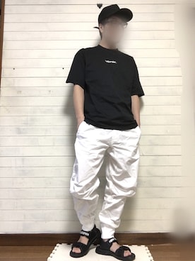 「Lui's（ルイス）のアイテム（帽子）」を使った、tommyさん（メンズ・167cm）の夏コーディネート