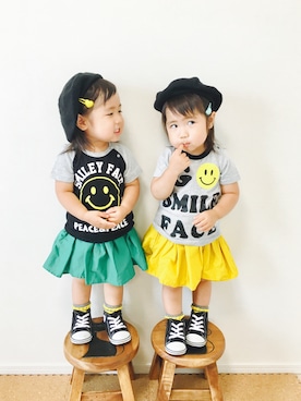 「ニコちゃん」｜「アイテム（その他）」を使った、A★R さん（キッズ・80cm）の夏コーディネート