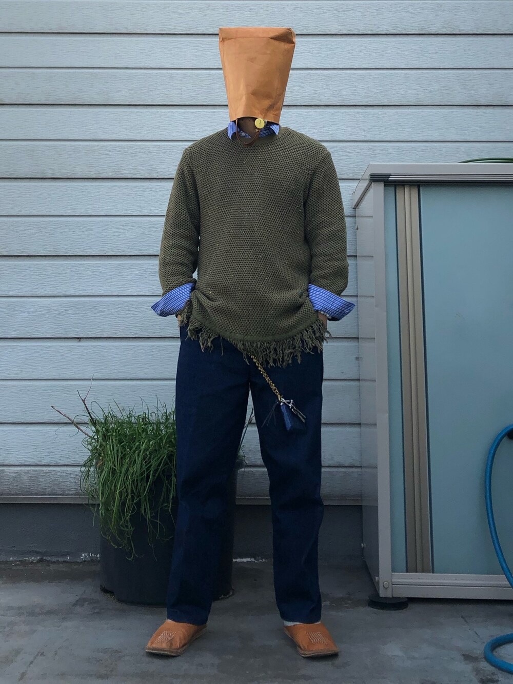 「TUKIのアイテム（デニムパンツ、ブルー系）」を使った、iq8qo1c0さん（メンズ・174cm）の冬コーディネートの1枚目の写真