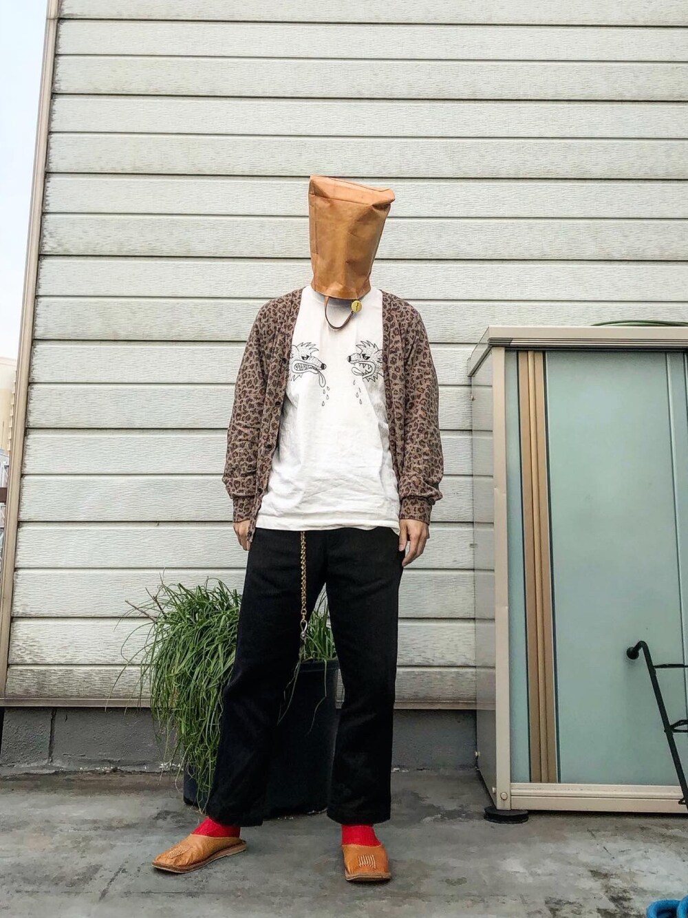 「evankinoriのアイテム（その他パンツ、ブラック系）」を使った、iq8qo1c0さん（メンズ・174cm）の春コーディネートの1枚目の写真