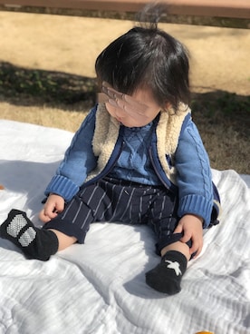 sakuto/itoさん（キッズ・70cm）の冬コーディネート